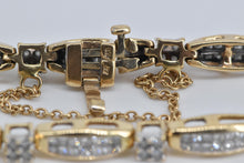 Load image into Gallery viewer, 14K 2.65 Ctw Natural Diamond Encrusted Tennis Bracelet 7&quot; Yellow Gold