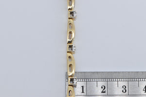 14K 2.65 Ctw Natural Diamond Encrusted Tennis Bracelet 7" Yellow Gold
