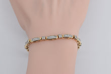 Load image into Gallery viewer, 14K 2.65 Ctw Natural Diamond Encrusted Tennis Bracelet 7&quot; Yellow Gold