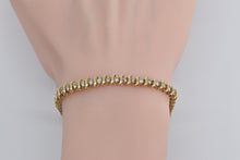 Load image into Gallery viewer, 14K 2.00 Ctw Natural Diamond Wavy Link Tennis Bracelet 7.5&quot; Yellow Gold