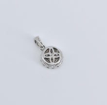 Load image into Gallery viewer, 14K 0.38 Ctw Diamond Halo Classic Fashion Pendant White Gold