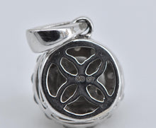 Load image into Gallery viewer, 14K 0.38 Ctw Diamond Halo Classic Fashion Pendant White Gold