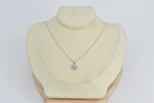 Load image into Gallery viewer, 14K 0.38 Ctw Diamond Halo Classic Fashion Pendant White Gold