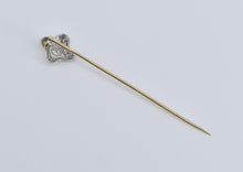 Load image into Gallery viewer, 14K 0.37 Ctw Diamond Art Deco Filigree Ornate Stick Pin Yellow Gold