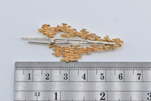 Load image into Gallery viewer, 14K Two Tone Natural Diamond TCJI Abstract Textured Pin/Brooch Yellow Gold