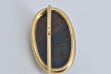 Load image into Gallery viewer, 14K Oval Boulder Opal Cabochon Vintage Stick Pin Yellow Gold