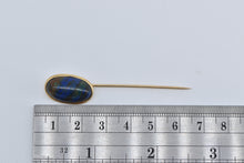 Load image into Gallery viewer, 14K Oval Boulder Opal Cabochon Vintage Stick Pin Yellow Gold