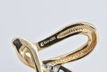 Load image into Gallery viewer, 14K 0.50 Ctw Baguette Natural Diamond Heart Slide Pendant Yellow Gold