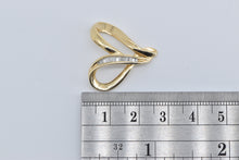 Load image into Gallery viewer, 14K 0.50 Ctw Baguette Natural Diamond Heart Slide Pendant Yellow Gold