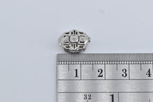 Load image into Gallery viewer, 14K Diamond Ornate Filigree Slide Bracelet Charm/Pendant White Gold