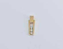 Load image into Gallery viewer, 14K 0.30 Ctw Diamond Inset Bar Drop Journey Pendant Yellow Gold