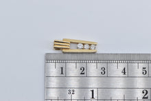 Load image into Gallery viewer, 14K 0.30 Ctw Diamond Inset Bar Drop Journey Pendant Yellow Gold