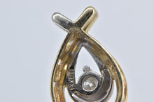 Load image into Gallery viewer, 10K 0.20 Ct Diamond Two Tone Loop Love Symbol Pendant Yellow Gold