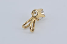 Load image into Gallery viewer, 14K 0.16 Ct Diamond Solitaire Classic Simple Pendant Yellow Gold