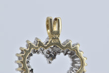 Load image into Gallery viewer, 10K 1.00 Ctw Natural Diamond Encrusted Heart Love Pendant Yellow Gold