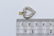 Load image into Gallery viewer, 10K 1.00 Ctw Natural Diamond Encrusted Heart Love Pendant Yellow Gold