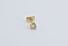 Load image into Gallery viewer, 14K 0.24 Ct Diamond Round Solitaire Single Stud Earring Yellow Gold