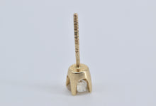 Load image into Gallery viewer, 14K 0.24 Ct Diamond Round Solitaire Single Stud Earring Yellow Gold