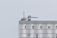 Load image into Gallery viewer, 10K Pear Tanzanite Diamond Accent Stud Earrings White Gold