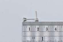 Load image into Gallery viewer, 14K 0.14 Ctw Princess Cut Diamond Solitaire Stud Earrings White Gold