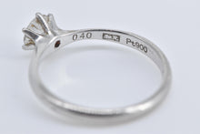 Load image into Gallery viewer, Platinum 0.40 Ct Natural Diamond Solitaire Engagement Ring