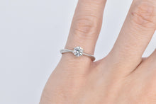 Load image into Gallery viewer, Platinum 0.40 Ct Natural Diamond Solitaire Engagement Ring