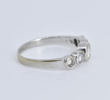 Load image into Gallery viewer, 14K 0.64 Ctw Five Stone Natural Diamond Engagement Ring White Gold