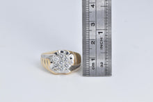 Load image into Gallery viewer, 14K 0.75 Ctw Natural Diamond Cluster Graduated Ring Yellow Gold