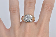 Load image into Gallery viewer, 14K 0.75 Ctw Natural Diamond Cluster Graduated Ring Yellow Gold