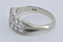 Load image into Gallery viewer, 14K 0.85 Ctw Art Deco Natural Diamond Row Band Ring White Gold