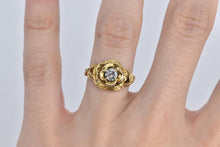 Load image into Gallery viewer, 14K 0.43 Ct Natural Diamond Rose Engagement Ring Yellow Gold
