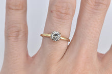 Load image into Gallery viewer, 14K 0.41 Ct Natural Diamond 1940's Engagement Ring Yellow Gold