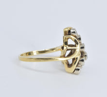 Load image into Gallery viewer, 14K 0.25 Ctw Natural Diamond Vintage Cluster Ring Yellow Gold