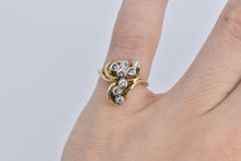 Load image into Gallery viewer, 14K 0.25 Ctw Natural Diamond Vintage Cluster Ring Yellow Gold