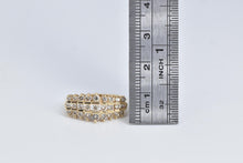 Load image into Gallery viewer, 14K 1.00 Ctw Natural Diamond Three Row Band Ring Yellow Gold