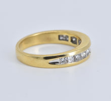 Load image into Gallery viewer, 14K 1.00 Ctw Princess Natural Diamond Wedding Band Ring Yellow Gold