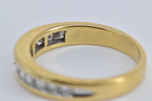 Load image into Gallery viewer, 14K 1.00 Ctw Princess Natural Diamond Wedding Band Ring Yellow Gold