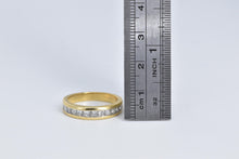 Load image into Gallery viewer, 14K 1.00 Ctw Princess Natural Diamond Wedding Band Ring Yellow Gold