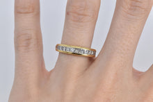 Load image into Gallery viewer, 14K 1.00 Ctw Princess Natural Diamond Wedding Band Ring Yellow Gold