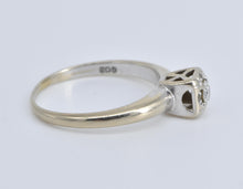 Load image into Gallery viewer, 14K 1940's Classic Diamond Promise Engagement Ring White Gold