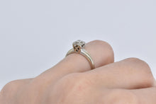 Load image into Gallery viewer, 14K 1940's Classic Diamond Promise Engagement Ring White Gold