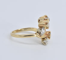 Load image into Gallery viewer, 14K 1.00 Ctw Natural Diamond Swirl Statement Ring Yellow Gold
