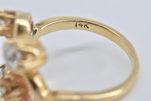 Load image into Gallery viewer, 14K 1.00 Ctw Natural Diamond Swirl Statement Ring Yellow Gold