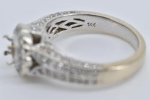 Load image into Gallery viewer, 14K 1.00 Ctw Nat. Diamond Halo Engagement Setting Ring White Gold