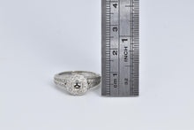 Load image into Gallery viewer, 14K 1.00 Ctw Nat. Diamond Halo Engagement Setting Ring White Gold