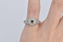 Load image into Gallery viewer, 14K 1.00 Ctw Nat. Diamond Halo Engagement Setting Ring White Gold