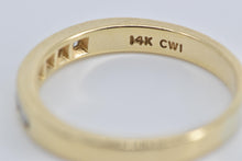 Load image into Gallery viewer, 14K 0.25 Ctw Diamond Classic Wedding Band Ring Yellow Gold