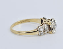 Load image into Gallery viewer, 14K 0.45 Ctw Natural Diamond 1940's Engagement Ring Yellow Gold