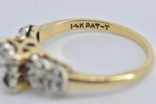 Load image into Gallery viewer, 14K 0.45 Ctw Natural Diamond 1940's Engagement Ring Yellow Gold