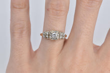 Load image into Gallery viewer, 14K 0.45 Ctw Natural Diamond 1940's Engagement Ring Yellow Gold